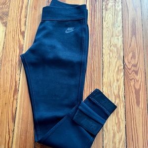 Nike black pants tech fleece pants with Nike logo on the ankle Womens size xs